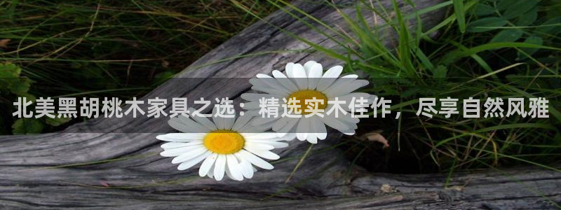 星欧娱乐官方：北美黑胡桃木家具之选：精选实木佳作，尽享自然风